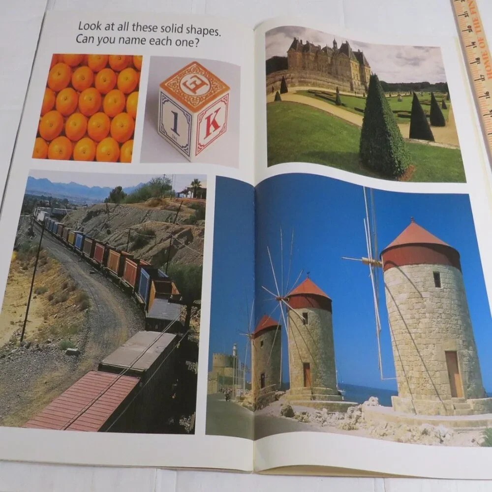 Solid Shapes BIG BOOK (almost 2 feet tall) with teacher pages CLASSROOM SIZE